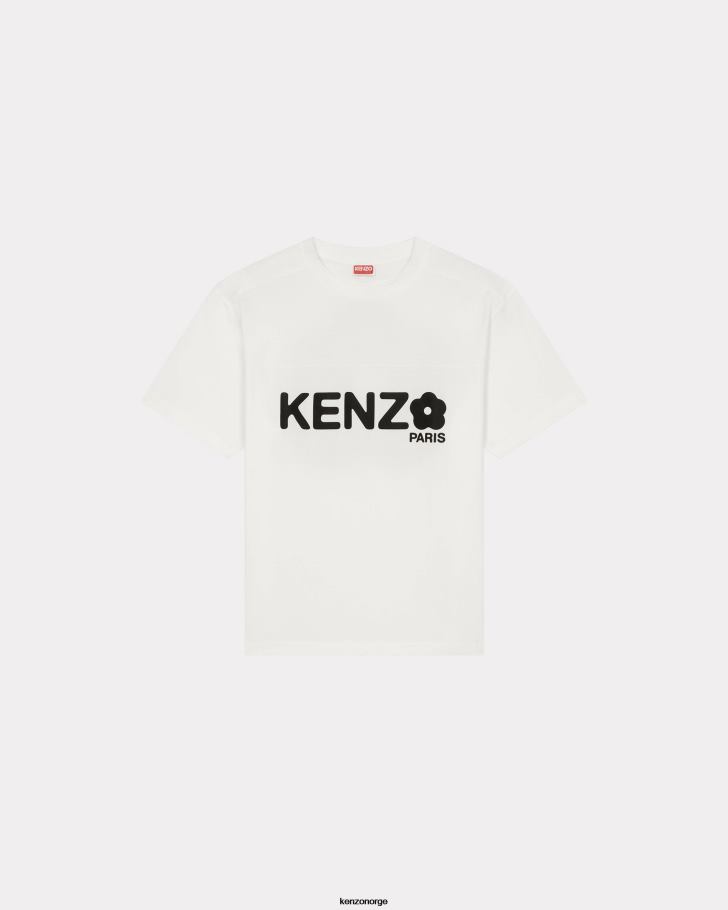Kenzo klær menn off white oversize 'boke flower 2.0' t-skjorte DVNVN10