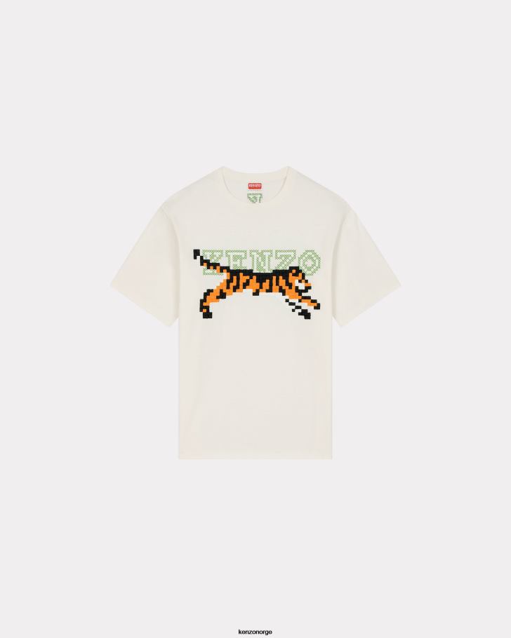Kenzo klær menn off white pixel t-skjorte DVNVN189