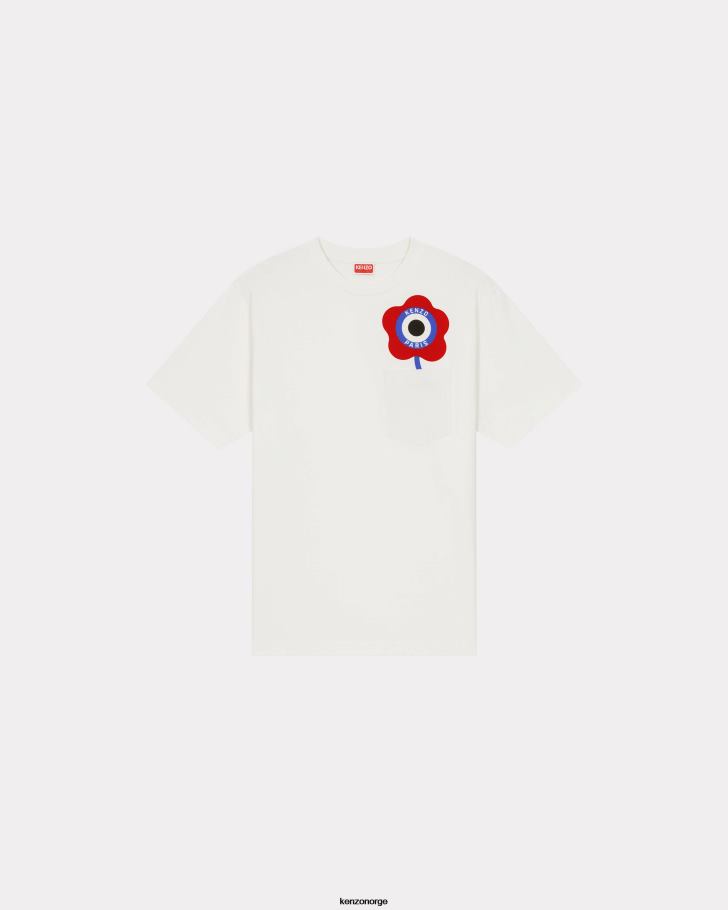 Kenzo klær menn off white target' t-skjorte DVNVN320