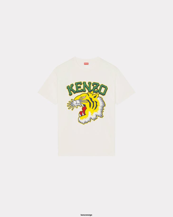 Kenzo klær menn off white varsity jungle' tiger oversize t-skjorte DVNVN173