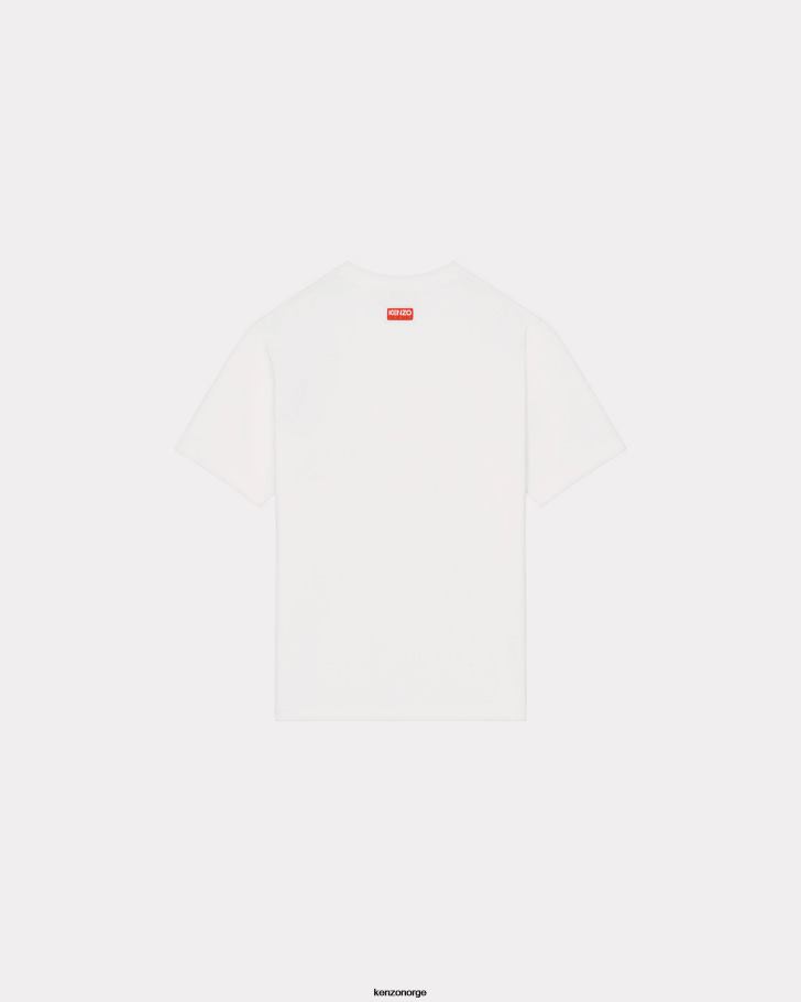 Kenzo klær menn off white varsity jungle' tiger t-skjorte DVNVN61
