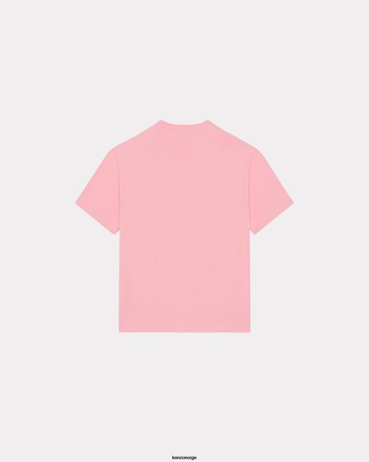 Kenzo klær menn rose boke flower' crest t-skjorte DVNVN208