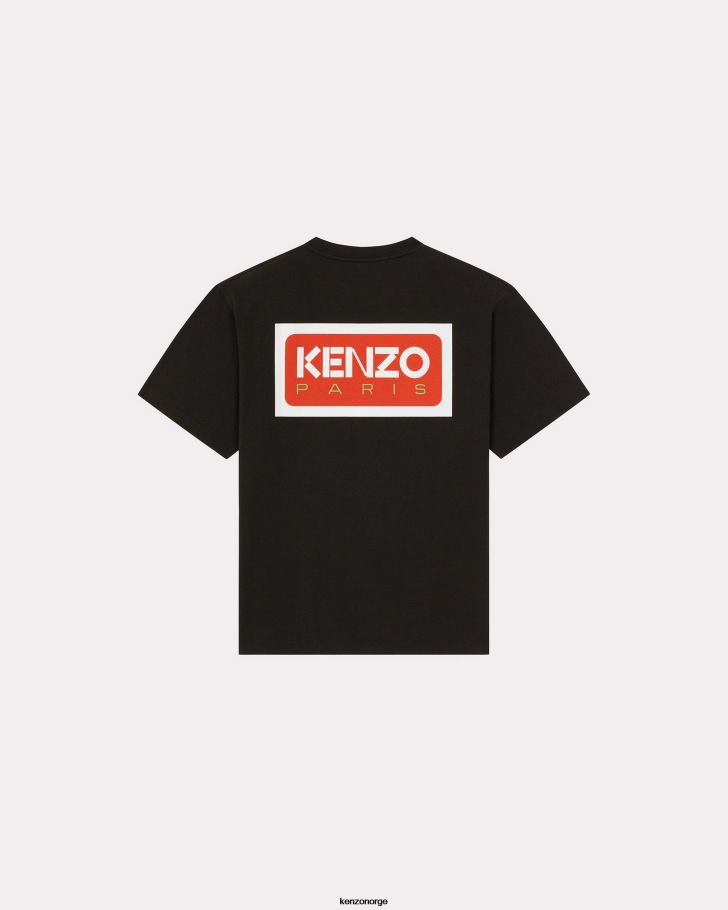 Kenzo klær menn svart Paris oversize t-skjorte DVNVN70