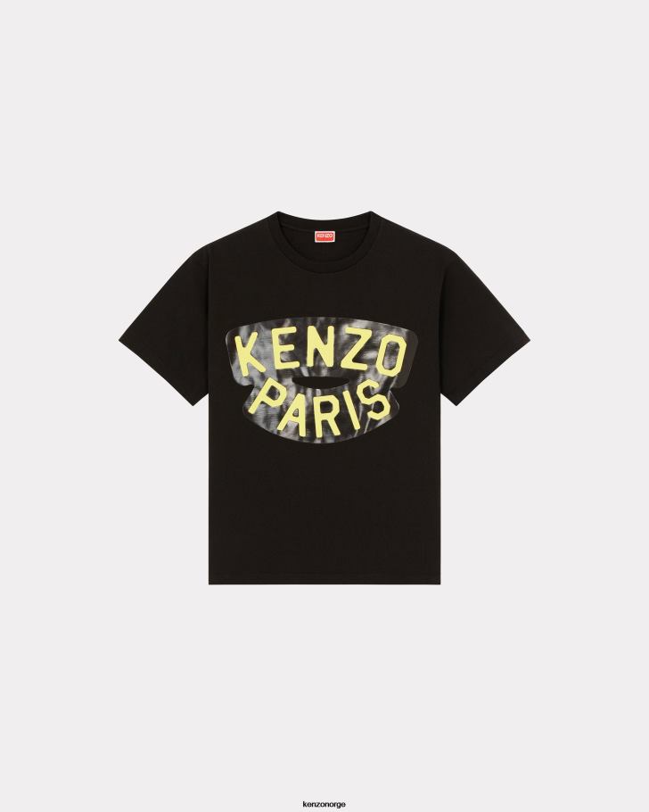 Kenzo klær menn svart oversize 'sjømann' t-skjorte DVNVN358