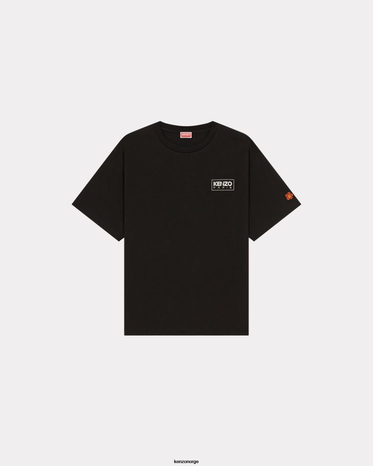 Kenzo klær menn svart paris oversized t-skjorte DVNVN100