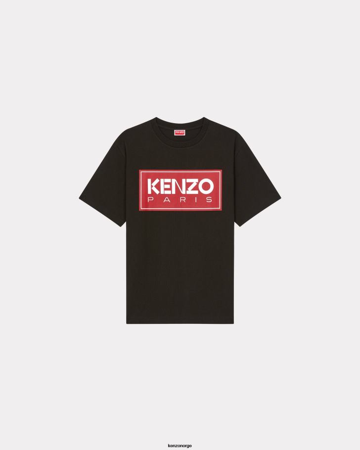 Kenzo klær menn svart paris t-skjorte DVNVN155