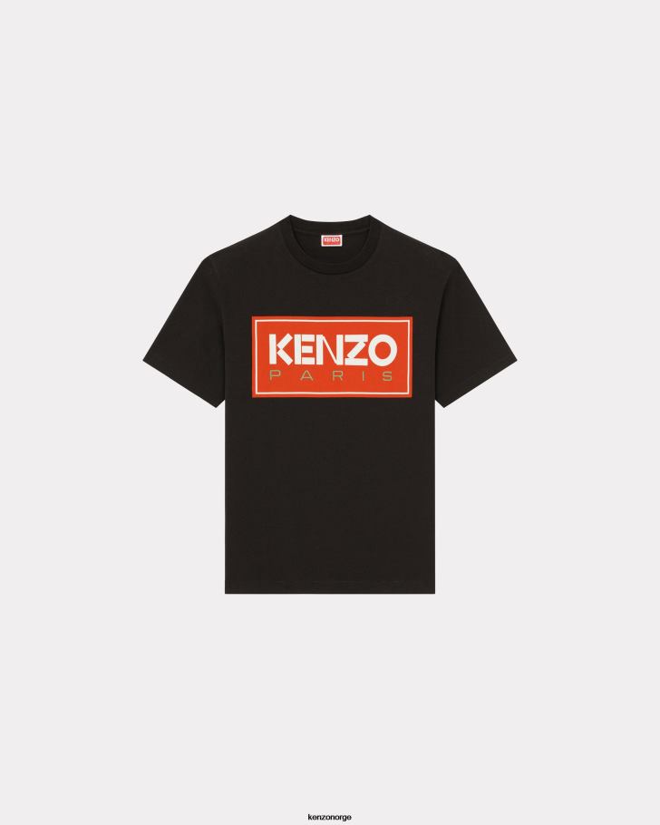 Kenzo klær menn svart paris t-skjorte DVNVN179