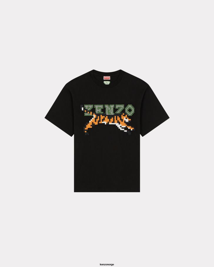 Kenzo klær menn svart pixel t-skjorte DVNVN14