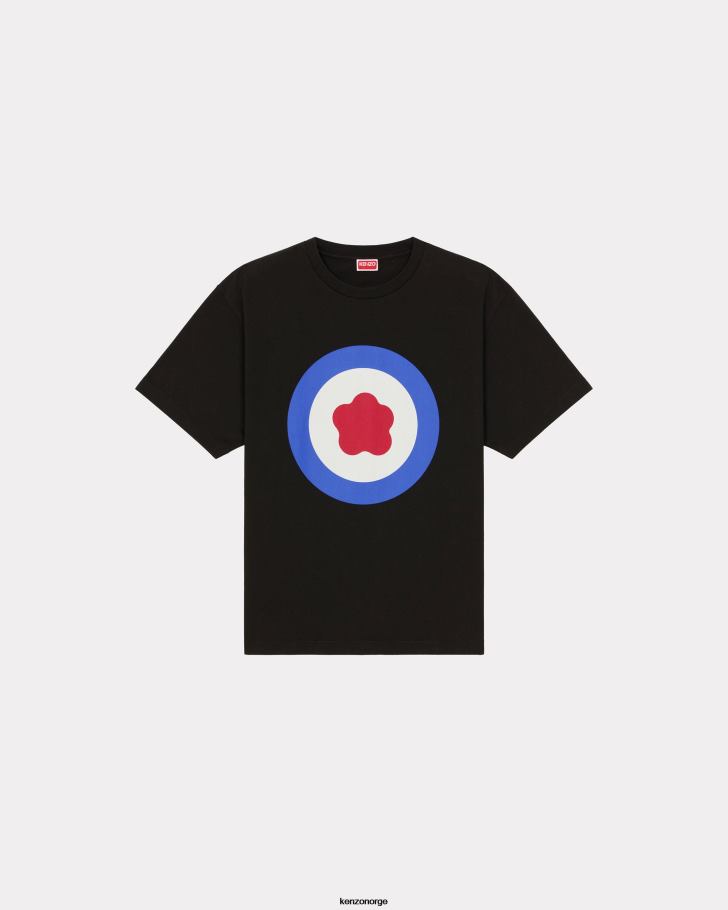 Kenzo klær menn svart target' oversize t-skjorte DVNVN216
