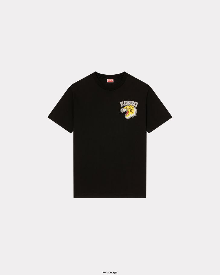Kenzo klær menn svart varsity jungle' tiger t-skjorte DVNVN115