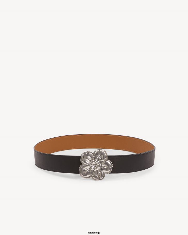 Kenzo tilbehør unisex svart boke flower' bredt vendbart belte m DVNVN857