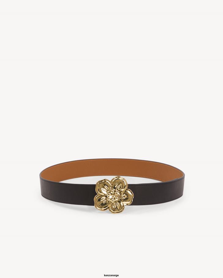 Kenzo tilbehør unisex svart boke flower' bredt vendbart belte m DVNVN858