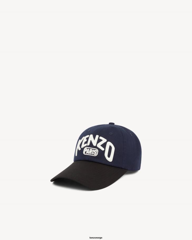 Kenzo tilbehør unisex marineblå paris baseballcaps med langt visir DVNVN802