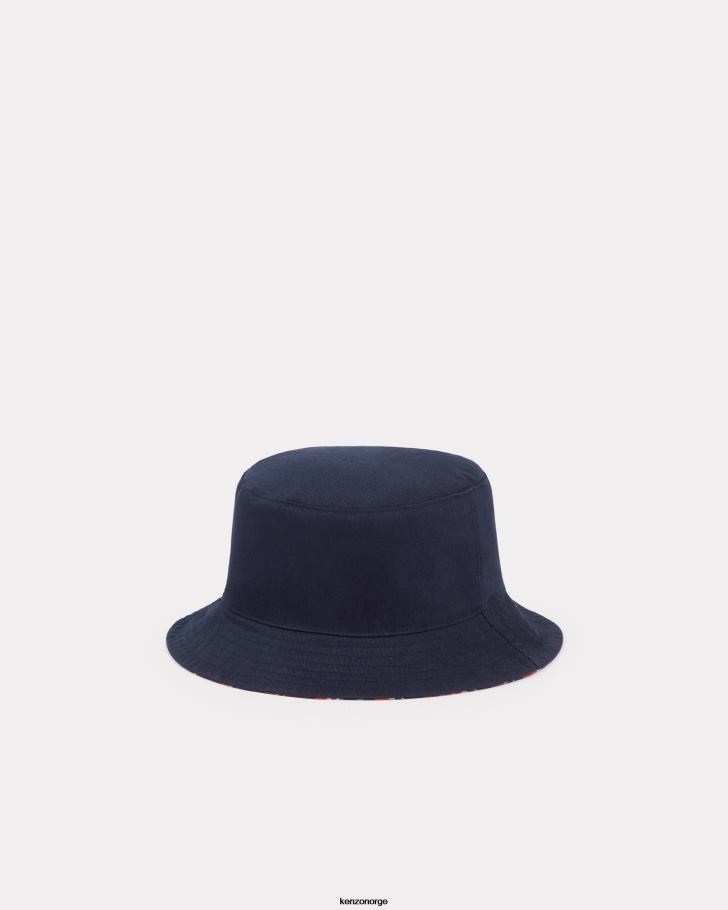 Kenzo tilbehør unisex midnatt blå vendbar bøttehatt DVNVN830