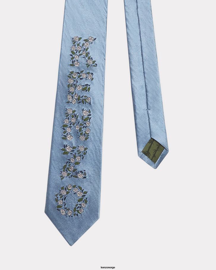 Kenzo tilbehør unisex cyan hana ditzy' silkeskjerf DVNVN847