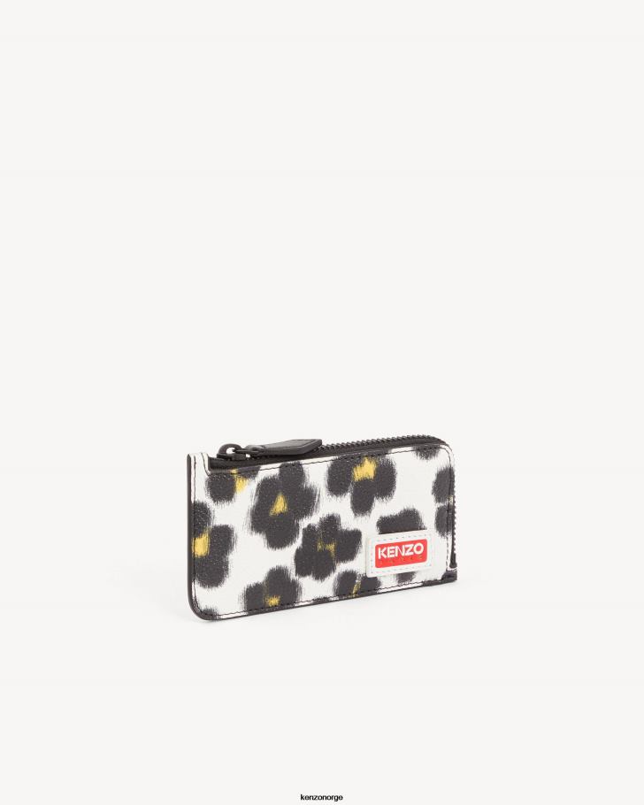 Kenzo tilbehør unisex off white hana leopard' kortholder DVNVN878