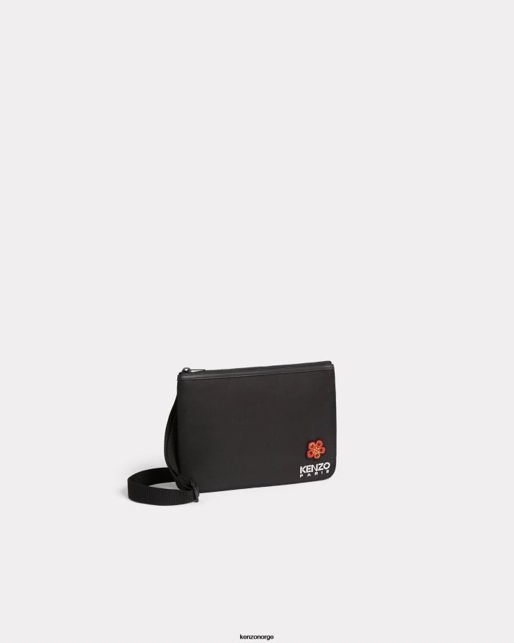 Kenzo tilbehør unisex svart crest crossbody bag DVNVN890