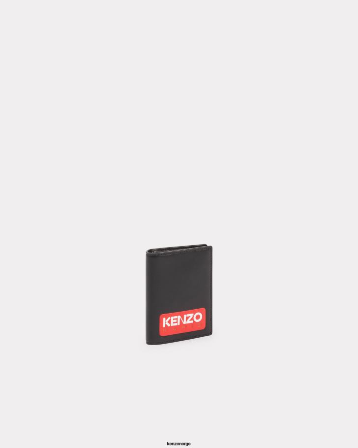 Kenzo tilbehør unisex svart paris skinn lommebok DVNVN934