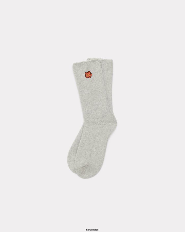 Kenzo tilbehør unisex perlegrå boke flower' crest sokker DVNVN820