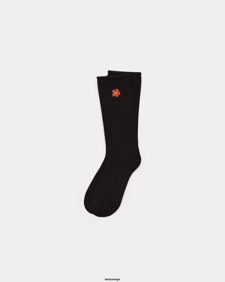 Kenzo tilbehør unisex svart boke flower' crest sokker DVNVN856